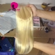 Best Match 4x4/5x5 Top Lace Closure With 3 or 4 Bundle Royal Virgin Remy Hair Silky Straight Hair Extensions #613 Blonde