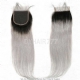 Lace Top Closure (4*4) Straight Hair 1B/Grey Human Virgin Hair