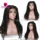 Stock Clearance Color 1B# 13*4 Lace Frontal Wigs Italian Curly 130% Density Top Quality Virgin Human Hair With Elastic Band 