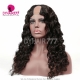 Stock Clearance 2*4 U Part Wigs Loose Wave 130% Density #1B Virgin Human Hair