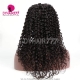 Stock Clearance 2*4 U Part Wigs Deep Curly 130% Density #1B Virgin Human Hair