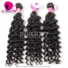 3 or 4pcs a lot Royal Malaysian Virgin Hair Deep Wave Human Hair Extension