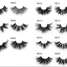 1 Pair Mink Eyelashes ME Series 25mm （20 models can be selected）