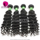 3 or 4 pcs/lot Cheap Brazilian Standard Hair Weave Deep Wave 100% Human Virgin Hair Extensions