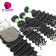 Best Match 4*4 Silk Base Closure With 3 or 4 Bundles Brazilian Deep Wave 13A Standard Grade Virgin Human Hair Extensions