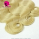 Virgin Human Hair Weave Wavy 1 Bundle Color 613 Bleach Blonde Body Wave Hair Extensions