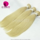 Color 613# Bleach Blonde 1 Bundle European Human Hair Straight / Body wave Double Weft Extensions