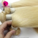 Color 613# Bleach Blonde 1 Bundle European Human Hair Straight / Body wave Double Weft Extensions