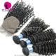 Best Match 4*4 Silk Base Closure With 3 or 4 Bundles Peruvian Deep Curly Royal Virgin Human Hair Extensions