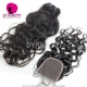 Best Match 4x4/5x5 Top Lace Closure With 3 or 4 Bundles Peruvian Natural Wave Standard Virgin Human Hair Extensions