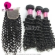 Best Match 4x4/5x5 Top Lace Closure With 3 or 4 Bundles Malaysian Deep Curly Royal Virgin Human Hair Extensions