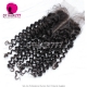 Lace Top Closure (4*4) Deep Curly Human Virgin Hair Freestyle Free Part Middle Part Two Part Three Part