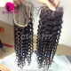 Lace Top Closure (4*4) Deep Curly Human Virgin Hair Freestyle Free Part Middle Part Two Part Three Part