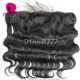 Transparent/Brown 13x4 Lace Frontal Human Virgin Hair Body Wave Natural Color