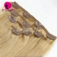 Light Brown Color #27 Clip In Hair Extensions 100% Human Hair