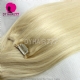 Classic Clip In Hair Extensions (8pcs/120g))Blonde Color 613# 100% Human Hair