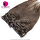 Royal Grade Color 2 Brown Clip In Hair Extensions Straight 100% Virgin Hair