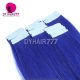 Cheap Virgin Straight Hair Blue Tape in Tape Hair Extension 20pcs 50g