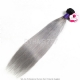 Royal 1 Bundle Virgin Cambodian Straight  Hair Ombre Silver Grey Weave 