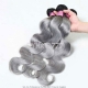 Royal Grade 3 or 4pcs/lot Brazilian Body Wave Gray Hair Silver Grey Ombre Human Hair Extension