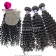 Best Match 4*4 Silk Base Closure With 3 or 4 Bundles Cambodian Deep Curly 13A Standard Grade Virgin Human Hair Extensions