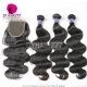 Best Match Royal 3 or 4 Bundles Cambodian Virgin Hair Body Wave With Top Lace Closure Hair Extensions