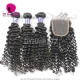 14A Royal Grade 3 or 4 Bundles Cambodian Deep Curly With Lace Top Closure Best Match Virgin Human Hair 