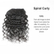 3 or 4 Bundles Royal Virgin Cambodian Hair Spiral Curly Wave Human Hair Extension