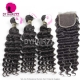 Best Match 14A Royal Grade 3 or 4 Bundles European Virgin Hair Deep Wave With 4x4/5x5 Top Lace Closure Hair Extensions