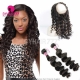 Royal Grade 2 or 3 Bundles Virgin Brazilian Loose Wave With 360 Lace Frontal Hair Extensions