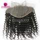 Ear to Ear 13*6 Lace Frontal Closure Curved Lace Deep Wave Human Virgin Hair Natural Color
