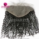 Transparent 13x6 Lace Frontal Curved Lace Deep Curly Human Virgin Hair Natural Color