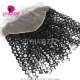Transparent 13x6 Lace Frontal Curved Lace Deep Curly Human Virgin Hair Natural Color