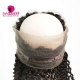 360 Lace Band Frontal Bleached Knots Virgin Human Hair Deep Curly With Baby Hair