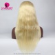Blonde Color 613# Transprent Lace 13x4 Lace Wigs 130% density Virgin Human Hair Straight With Nautal Hairline