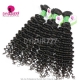 3 or 4 Bundle Deals Deep Curly Brazilian Standard Virgin Hair Natural Color 1B DY Hair Extensions