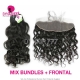 13x4/13x6 Lace Frontal With 3 or 4 Bundles Brazilian Natural Wave 13A Standard Grade Virgin Human Hair Extensions