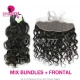 13x4/13x6 Lace Frontal With 3 or 4 Bundles Brazilian Natural Wave Standard Virgin Human Hair Extensions