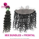 13x4/13x6 Lace Frontal With 3 or 4 Bundles 13A Standard Grade Virgin Brazilian Deep Wave Human Hair Extensions
