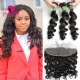 13x4/13x6 Lace Frontal With 3 or 4 Bundles Standard Virgin Brazilian Loose Wave Human Hair Extensions