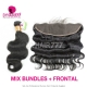 13x4/13x6 Lace Frontal With 3 or 4 Bundles Burmese Body Wave 13A Standard Grade Virgin Hair Human Hair Extenions