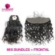 13x4/13x6 Lace Frontal With 3 or 4 Bundles Standard Virgin Burmese Natural Wave Human Hair Extensions