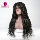 130% Density 1B# Top Quality Virgin Human Hair Natural Wave Full Lace Wigs Natural Color