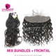 13x4/13x6 Lace Frontal With 3 or 4 Bundles 13A Standard Grade Indian Natural Wave Virgin Human Hair Extensions