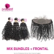 13x4/13x6 Lace Frontal With 3 or 4 Bundles 13A Standard Grade Virgin Indian Deep Curly Human Hair Extensions