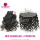 13x4 Lace Frontal With 3 or 4 Bundles Royal Virgin Malaysian Natural Wave Human Hair Extensions