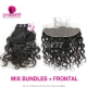 13x4/13x6 Lace Frontal With 3 or 4 Bundles 14A Royal Grade Virgin Malaysian Natural Wave Human Hair Extensions