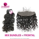 13x4/13x6 Lace Frontal With 3 or 4 Bundles 14A Royal Grade Virgin Peruvian Natural Wave Human Hair Extensions