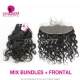 13x4 Lace Frontal With 3 or 4 Bundle Royal Virgin European Natural Wave Human Hair Extensions