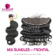 13x4/13x6 Lace Frontal With 3 or 4 Bundles Indian Body Wave Standard Virgin Hair Human Hair Extenions